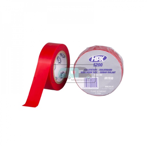 [OCS_2010031] HPX PVC Isolatietape 10mtrx19mm Rood