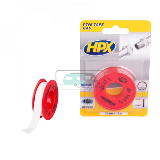 [OCS_2010036] HPX PTFE Gasafdichtingstape 12mtrx12mm