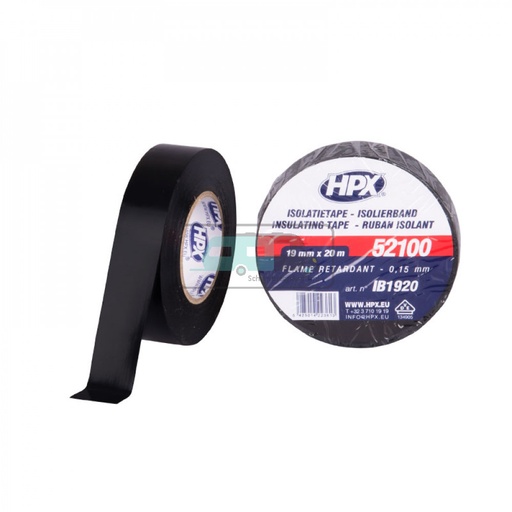 [OCS_2010055] HPX PVC Isolatietape VDE 20mtrx19mm Zwart