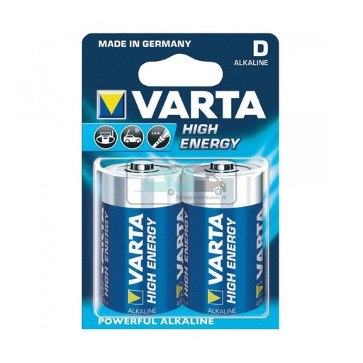 [OCS_2035601] Varta High Energy Alkaline Batterij D-Cel LR20 2st.