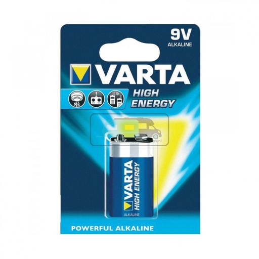 [OCS_2035605] Varta High Energy Alkaline Batterij 9 Volt