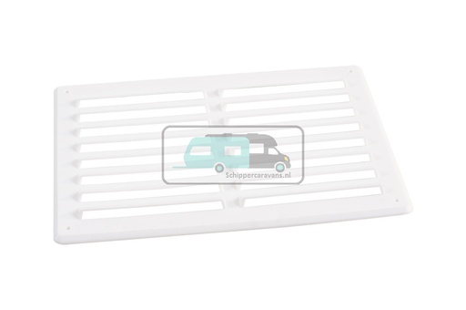 [OCS_2202008B] Ventilatierooster Wit opbouw 24.5x17cm