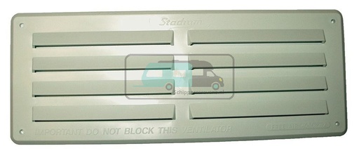 [OCS_2202009B] Ventilatierooster Wit opbouw 24x9cm