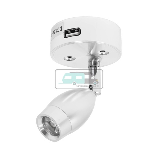 [OCS_2208264B] Vechline Opbouwspot Vega 3W met 2A USB