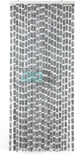 [OCS_2227006] Arisol Chenille Gordijn 56x200 Grijs/Wit