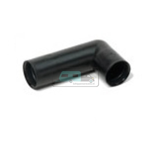 [OCS_2313090B] Reich Hoekstuk 90 graden PE Zwart