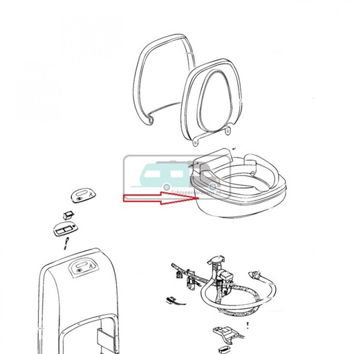 [OCS_2334462] Thetford Toilet Bowl C200