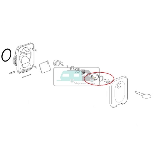 [OCS_2379057] Thetford SC200C/W Slot Watervul Opening