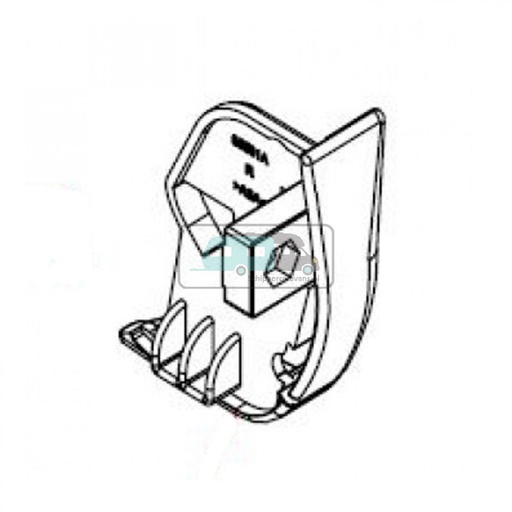 [OCS_2607067] Fiamma Rechter Eindkap Voorlijst F45 Ti L Polar White