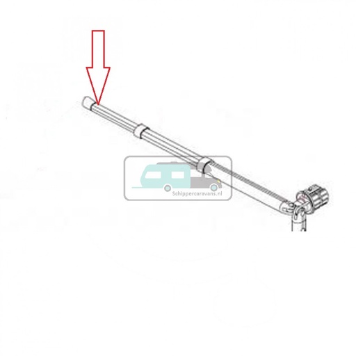 [OCS_2607205] Fiamma rafter end part CaravanStore 255 05-07