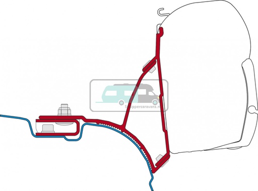 [OCS_2607583] Fiamma VW T5/T6 Multivan Transporter Kit H1-L1 >2003 F45