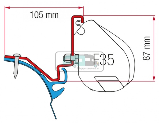 [OCS_2607598] Fiamma VW T6 Kepler Kit H1-L2 >2014 F35