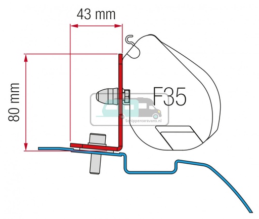 [OCS_2607600] Fiamma Nissan NV200 Kit H1-L1 F35