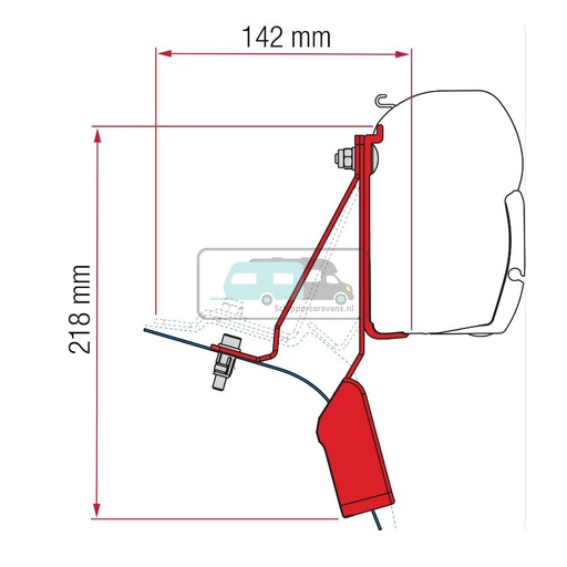 [OCS_2607607] Fiamma Ford Custom Nugget Lift Roof Kit H1-L1 >2015 F45