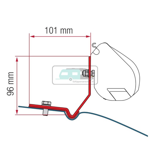 [OCS_2607613] Fiamma VW Caddy Maxi Kit H1-L1 >2016 F35
