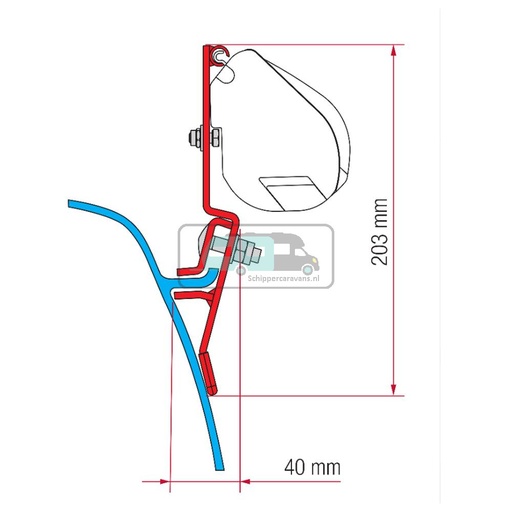 [OCS_2607614] Fiamma VW T3/T3 Lift Roof Kit H1 1979-1990 F35