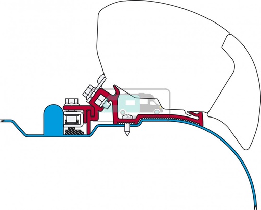 [OCS_2607728] Fiamma Iveco Daily Kit H2-L2/L3 2006-2014 F65/F80