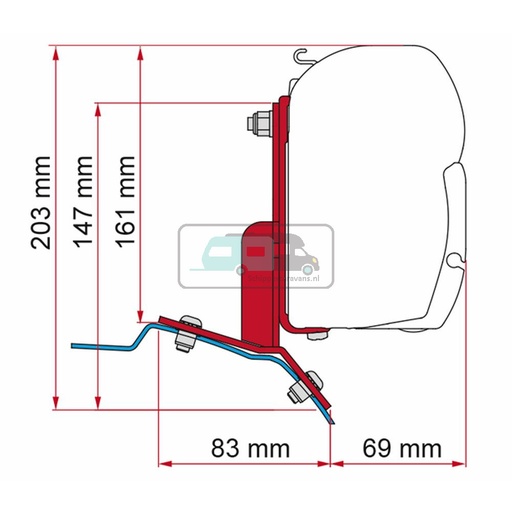 [OCS_2607748] Fiamma Ford Custom Kit H1-L1 >2012 F35/F45