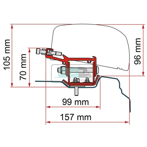 [OCS_2607771] Fiamma Renault Trafic Kit H1-L2 >2014 F40Van