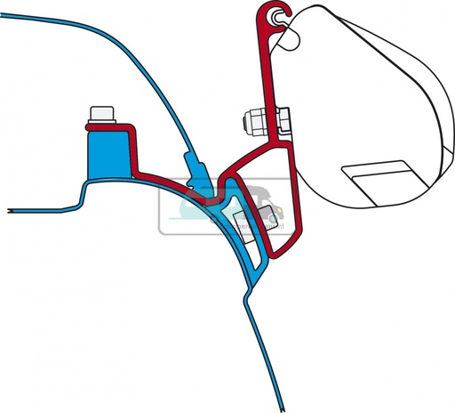 [OCS_2607809] Fiamma VW T5/T6 California Kit H1-L1 >2003 F35