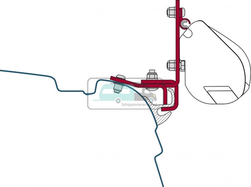 [OCS_2607810] Fiamma VW T5/T6 Brandrup Kit H1-L1 >2003 F35