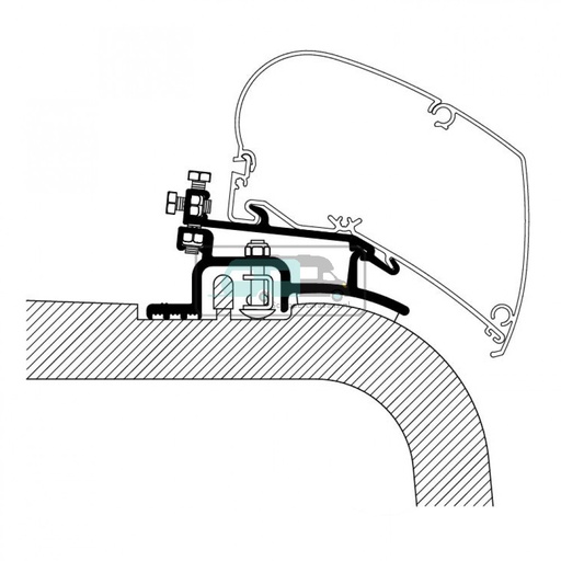 [OCS_2610098] Thule Ducato/Jumper/Boxer Adapter 1994-2006