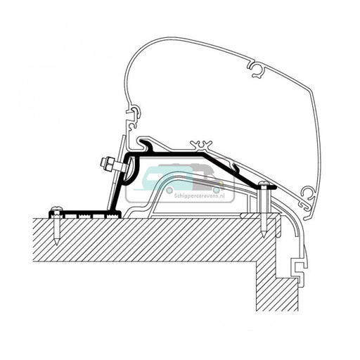 [OCS_2610106] Thule Hobby Premium/Ontour Roof Adapter