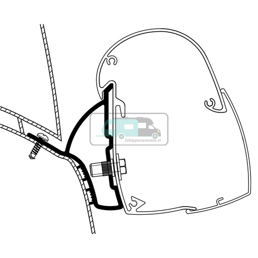 [OCS_2610150] Thule Hymer Car 302/Ducato H1 Adapter 5102