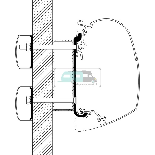 [OCS_2610151] Thule Eden/Allegro/Trigano Adapter >2010