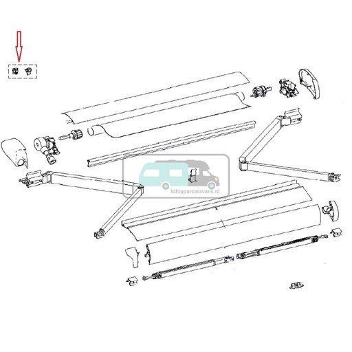 [OCS_2612053] Thule Connection Pieces Tension Rafter 6002