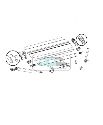 [OCS_2612164] Thule eindkap Wit L+R 6200