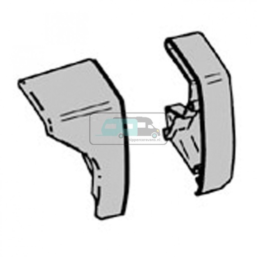 [OCS_2612171] Thule LH&RH endcap lead rail 6200 white