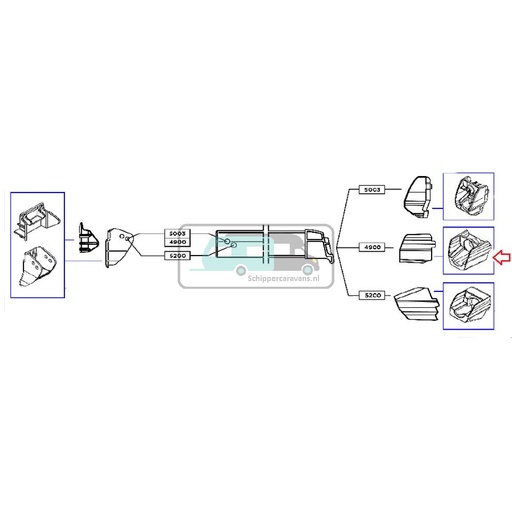 [OCS_2612210] Thule insert lead rail 4900