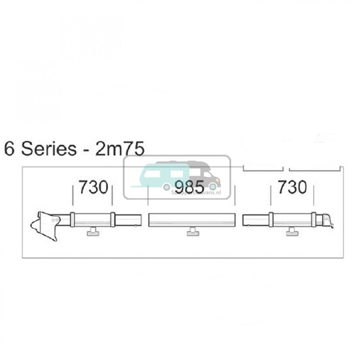 [OCS_2612229] Thule clamping profile 6 series 2m75 right
