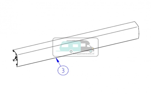 [OCS_2612269] Thule lead rail 6200 4,25m white