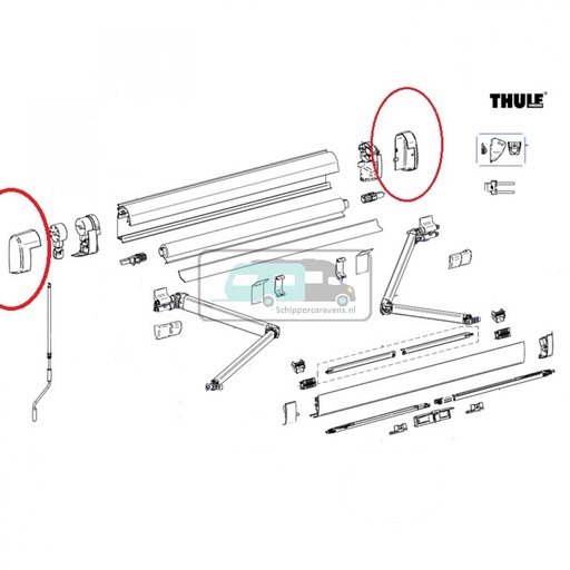 [OCS_2612284] Thule Eindkap LH+RH 5200