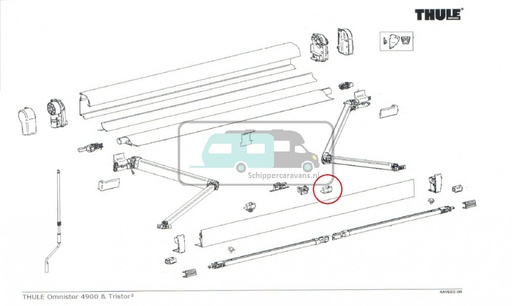 [OCS_2612316] Thule Clip Support Arm Oval 4900