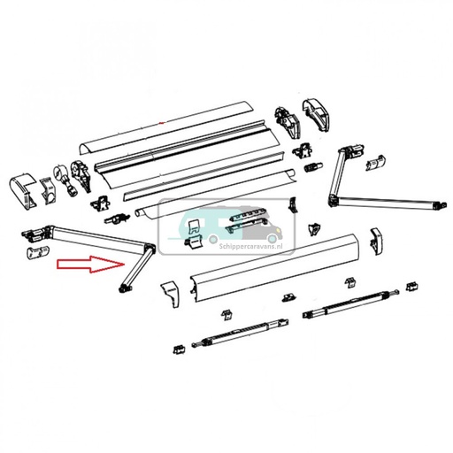 [OCS_2612317] Thule LH Spring Arm 6200 2.60/2.80mtr