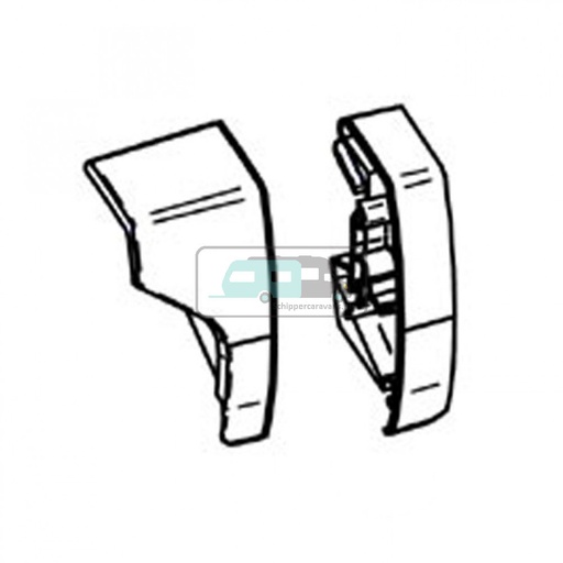 [OCS_2612365] Thule Eindkap Lead Rail LH+RH 9200 Crème