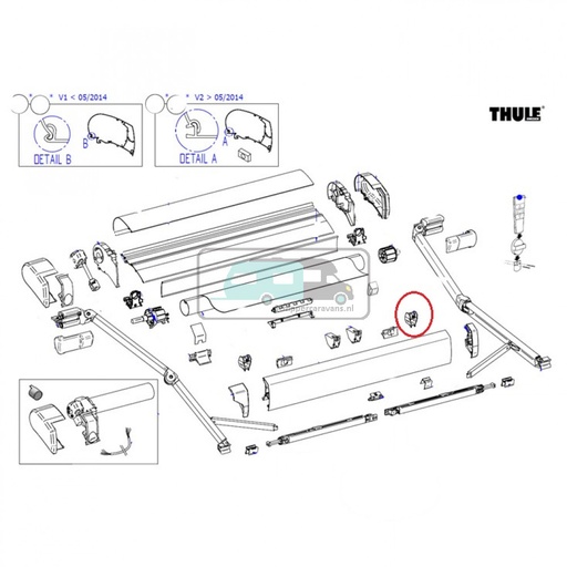 [OCS_2612369] Pos block +tension rafter housing 9200