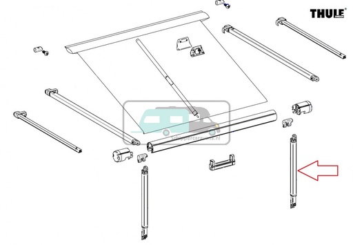 [OCS_2612372] Thule Support Arm 1200 2.30