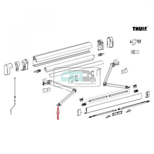 [OCS_2612385] Thule Connection Lead Rail LH+RH 5200