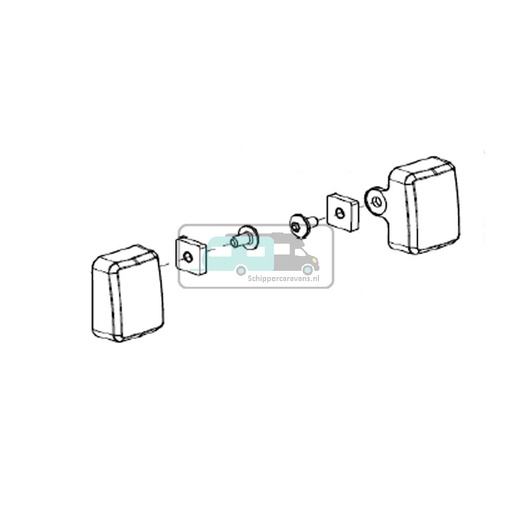 [OCS_2612414] Thule SmartClamp Base Rail Bevestiging Cover Ducato H2