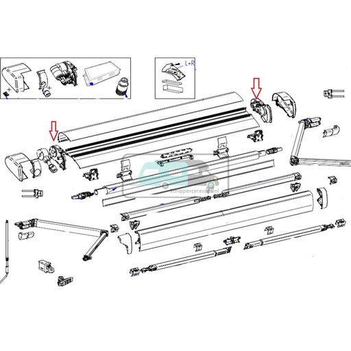 [OCS_2612476] Thule 6300 Binnenkap LH+RH Antraciet