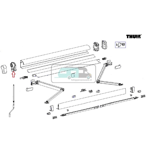 [OCS_2612503] Thule 4900 Binnenkap links antra