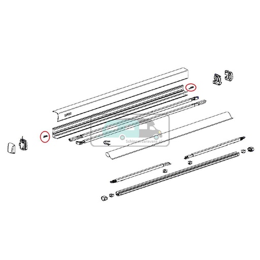 [OCS_2612563] Thule Center Piece Fabric 3200 L+R