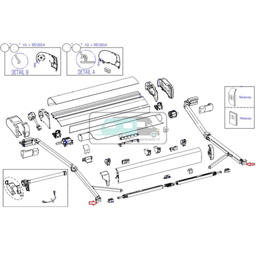 [OCS_2612641] Thule 9200 Bevestingset Knikarmen Lead Rail