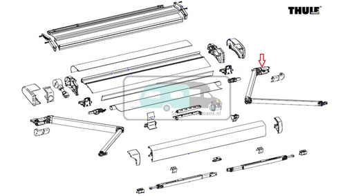 [OCS_2612696] Thule Adapt Eriba Touring RH Spr Arm 6200 260/280