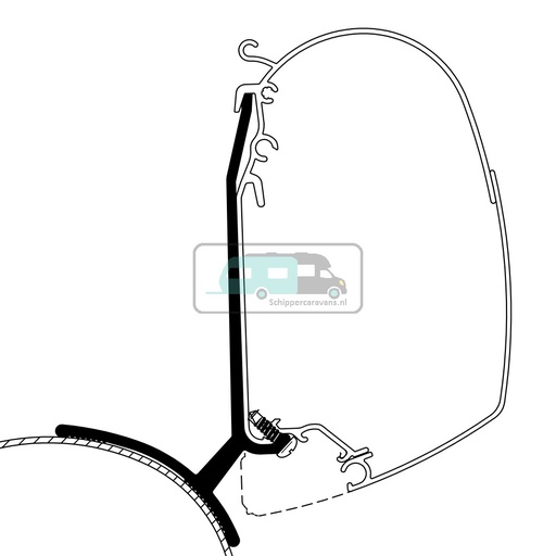 [OCS_2617029] Thule Trafic/Vivaro/Talento/NV300 Minivan Fixed Adapter