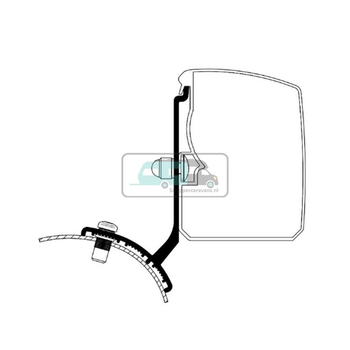 [OCS_2617163] Thule Trafic/Vivaro/Talento/NV300 Minivan Fixed Adapter 3200